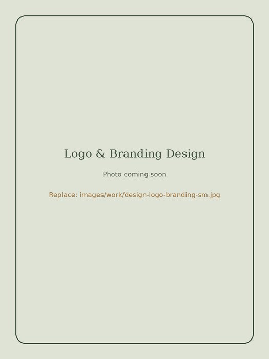 Placeholder for a logo and branding design sample